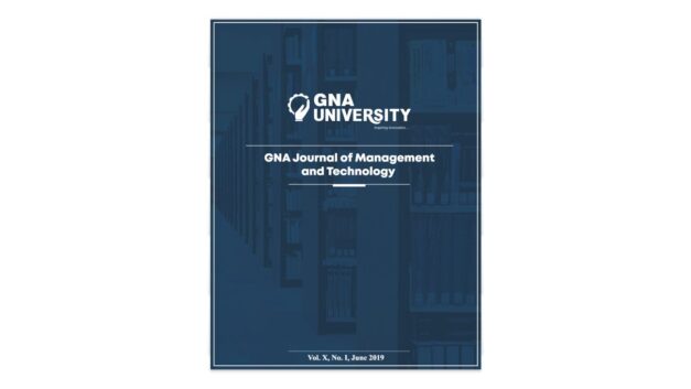 GNA Journal of Management & Technology 2019