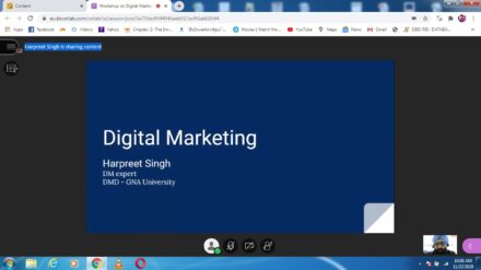 GNA University Held Virtual Guest Lecture on Digital Marketing