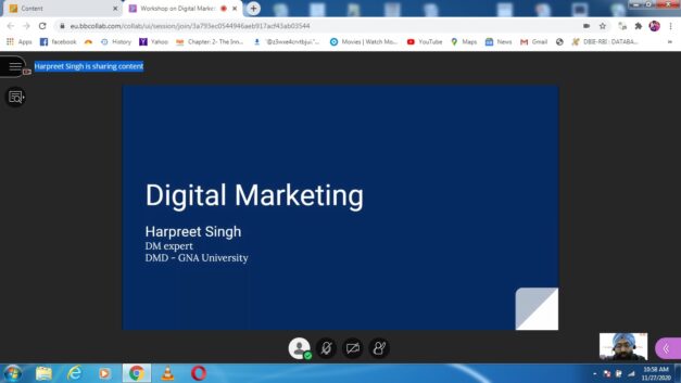 GNA University Held Virtual Guest Lecture on Digital Marketing