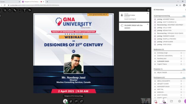 Webinar on Designers of 21st Century