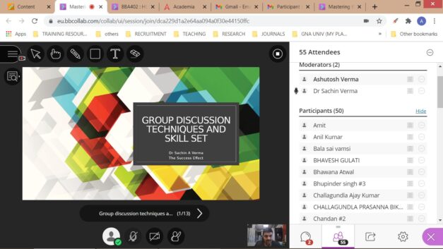 GUEST LECTURE ON MASTERING THE ART OF GROUP DISCUSSION