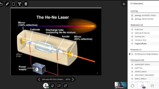 Webinar on Advancement And Applications In Laser Physics