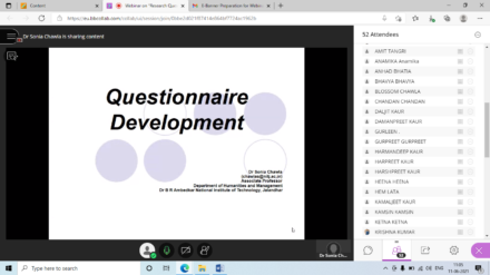 Webinar on Research Questionnaire Development