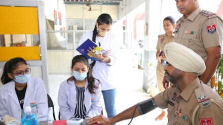 GNA University organized a Medical Camp for the Police officers