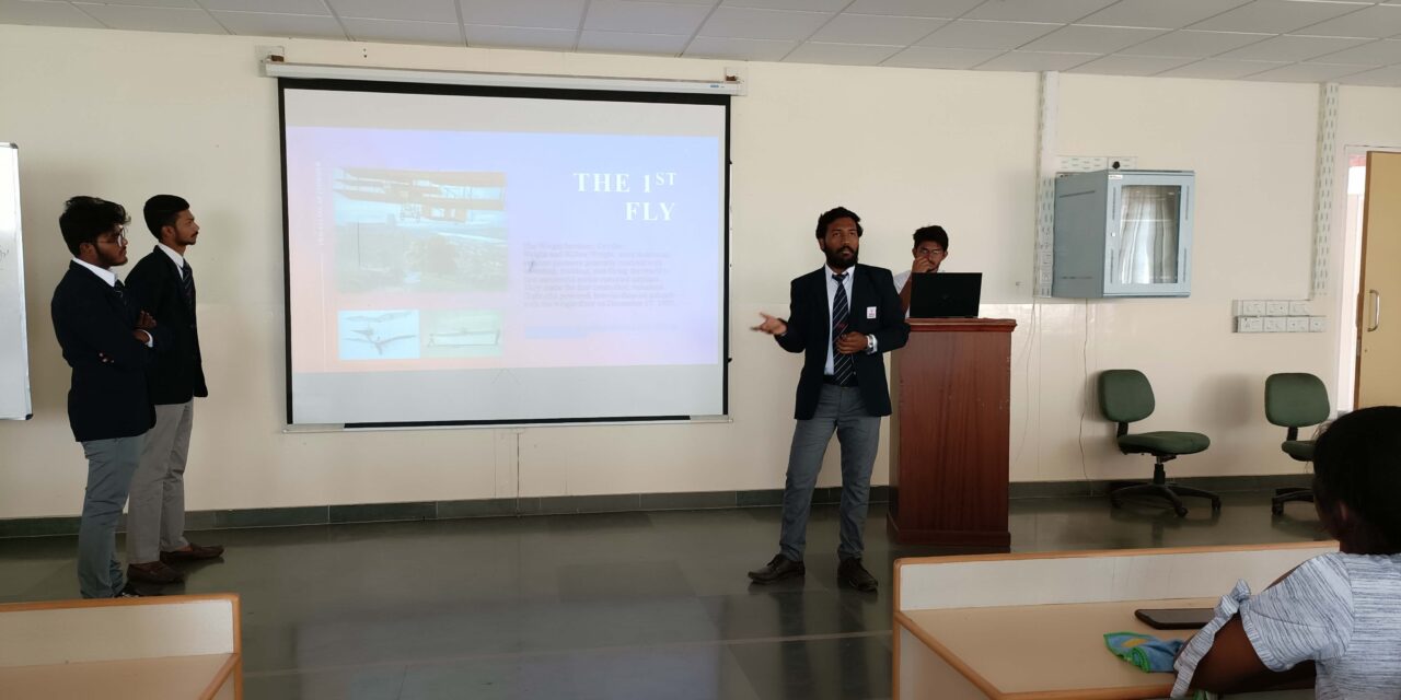 The department of Aerospace Engineering organized a seminar on “Innovations in Supersonic Aircraft”