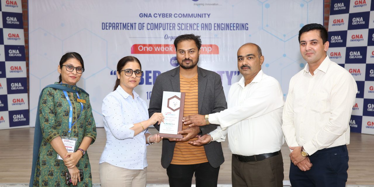GNA University organized One week bootcamp on “ Cyber Security