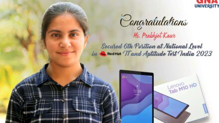 GNA University Student Secured 6 th Position in All India Red Hat Competition