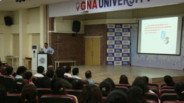 WORKSHOP ON RESERARCH WRITING @ GNA UNIVERSITY