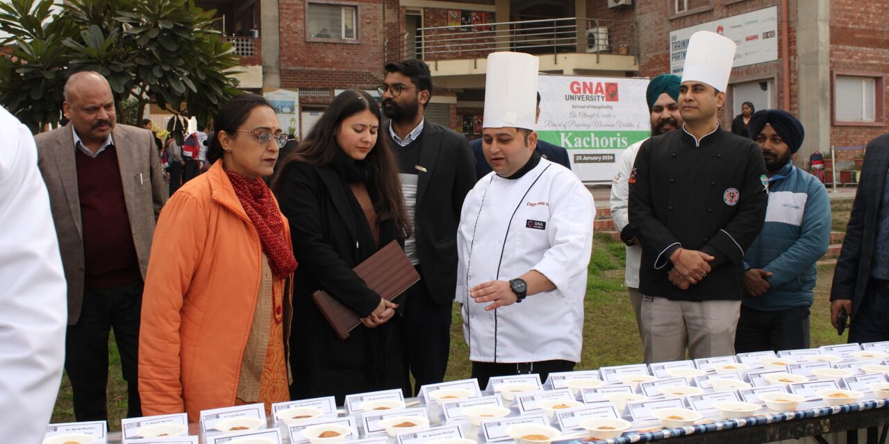 GNA UNIVERSITY ATTEMPTS A NEW RECORD WITH 3535 VARIETIES OF KACHORI
